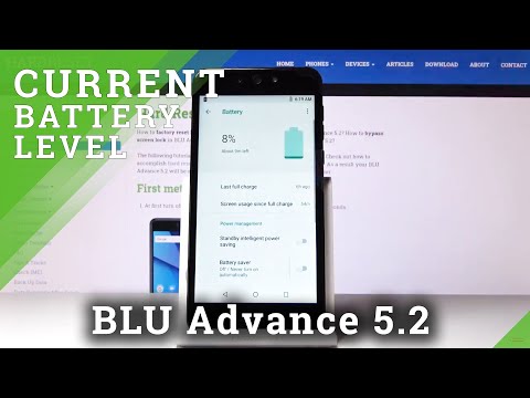 How to Locate Battery Percentage in BLU Advance 5.2- Battery Status
