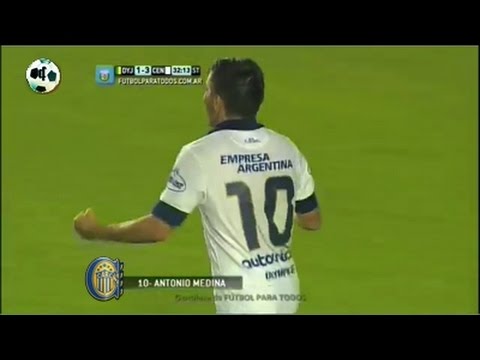 Gol Antonio Medina - Defensa y Justicia 1 Vs Rosario Central 3 - Primera División 2014