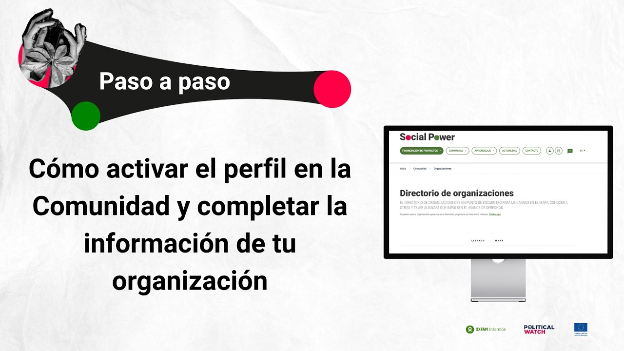 SOCIAL POWER | Videotutorial para activar el perfil en la Comunidad