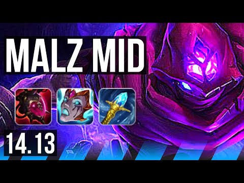 MALZAHAR vs TRISTANA (MID) | Rank 2 Malz, 4100+ games, 4/1/10 | BR Master | 14.13