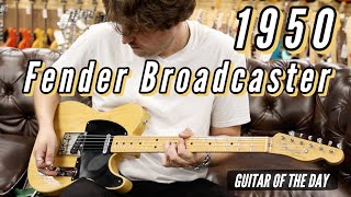 Video thumbnail for Fender 1950 Broadcaster | Guitar of the Day - RARE GUITAR!!! by Normans Rare Guitars