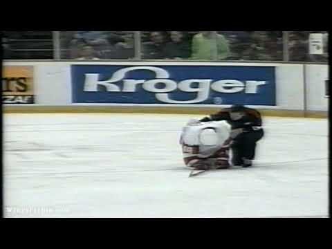 Kris King injures Kirk Maltby & gets Attacked by Joey Kocur