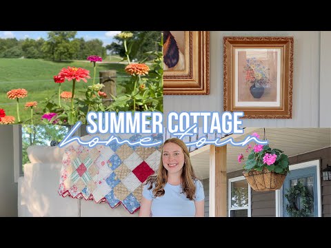 SUMMER COTTAGE HOME AND GARDEN TOUR 2025 | DECORATING OUR NEW HOME FOR SUMMER 🏡👒🩵