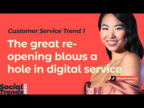 Social Media Trends 2023 | TREND 6: The great reopening blows a hole in digital service