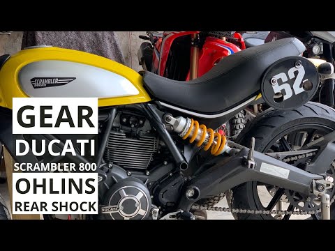 Gear: Ducati Scrambler 800 Ohlins DU505 Rear Shock Replacement 4K