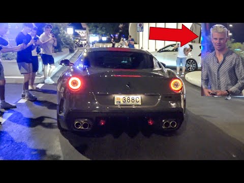 Nico Hülkenberg Leaving Monaco With His Ferrari 599 GTO - COLD Start Up and REVS
