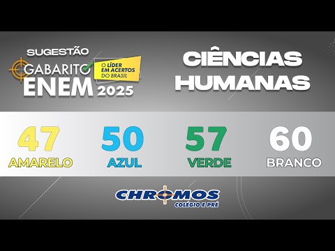 Gabarito ENEM 2025 CHROMOS - Prova Amarela: Questão 47 | Ciências Humanas