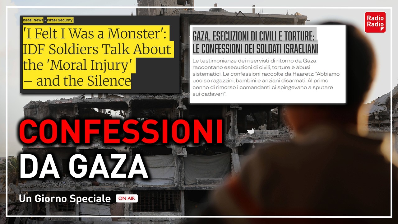 "MI SONO SENTITO UN MOSTRO", CLAMOROSA CONFESSIONE DEL SOLDATO ISRAELIANO | Con Claudia Carpinella