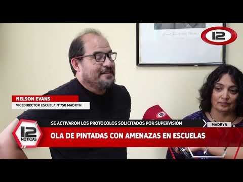 PUERTO MADRYN | OLA DE PINTADAS CON AMENAZAS EN ESCUELAS