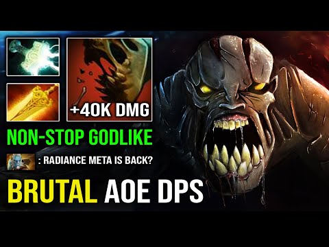 NONSTOP GODLIKE 1v5 Radiance Lifestealer Hard Carry with Brutal AoE Burn DPS 7.32 Dota 2
