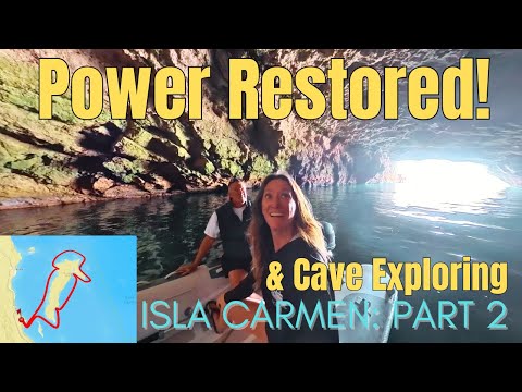 WE SOLVED THE POWER ISSUE! ⚡ Spelunking & Surviving a Baja Norther (Isla Carmen Circ Part 2)