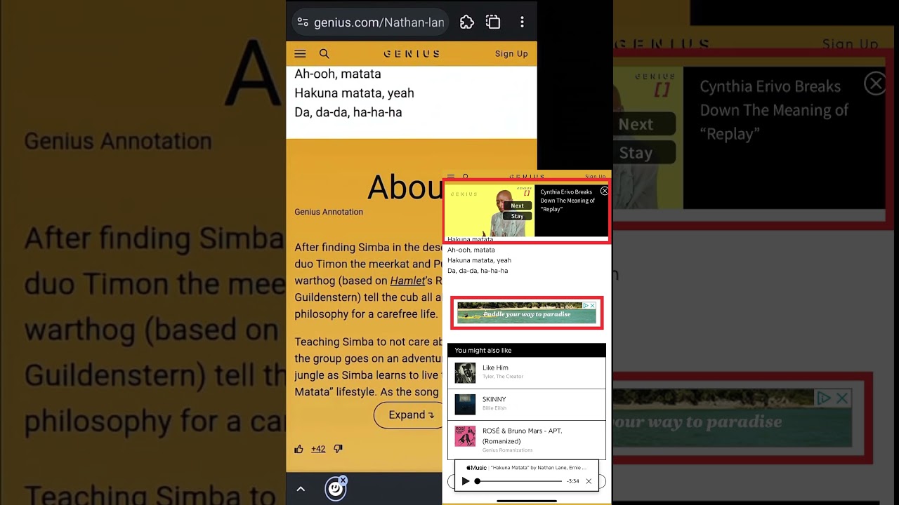YouTube video preview