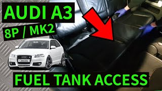 AUDI A3 8P - How To Access Fuel Tank & Pump / Sender Location 2004-2012