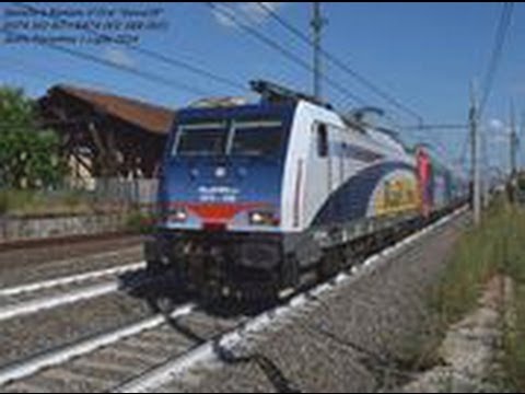 Doppia trazione E474 RailOne e SBB Cargo sul pietrisco @ Sesto F.no!!!