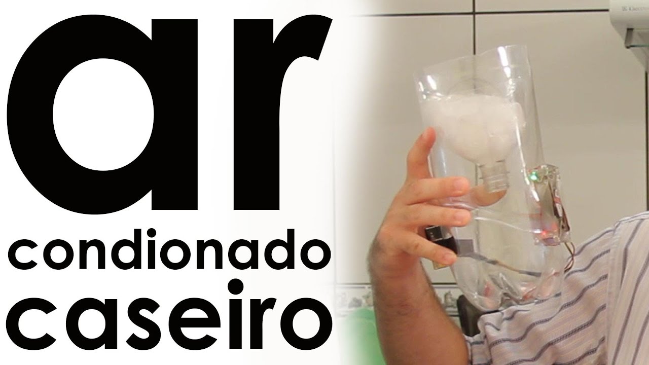Como fazer um AR CONDICIONADO CASEIRO com cooler + PET + pilha | EXPERIÊNCIA