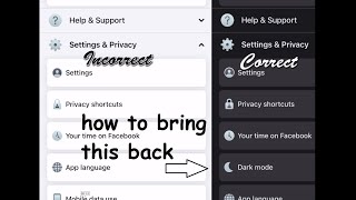 How to fix the missing Dark Mode option in Facebook