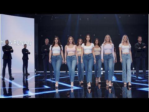 “Curvy American Models ROCK the Casual Jeans Runway 🔥 Stunning Fashion Show”