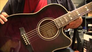 Video thumbnail for Ibanez AEF30E Purple by Sam Pedneau