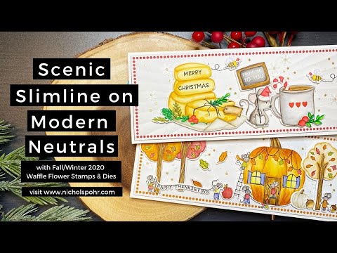 Scenic Slimline on Modern Neutrals (Waffle Flower)