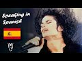 Michael Jackson Speaking Spanish Compilation