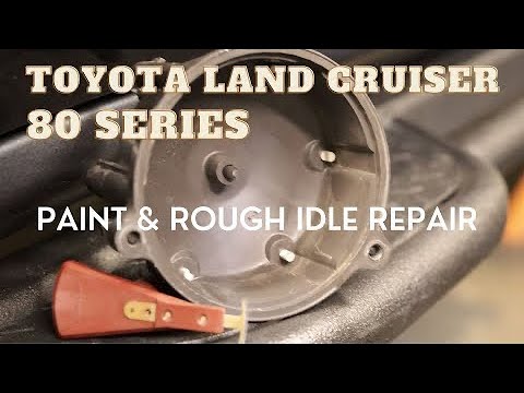 Toyota Land Cruiser 80 Series - In Shop Repairs Ep #1 - Paint & 1FZ-FE Rough/Misfire Issue.