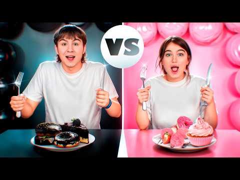 SCHWARZES ESSEN gegen PINKES ESSEN!!
