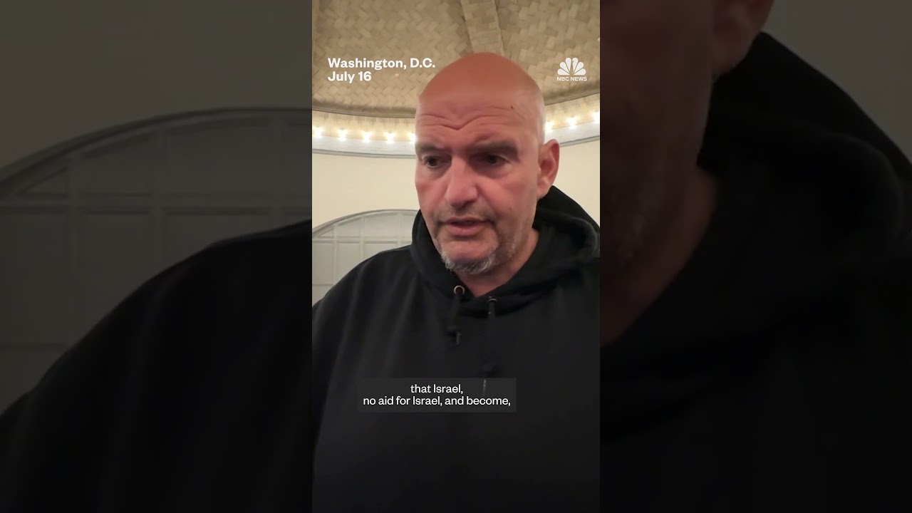 Video: Sen. Fetterman draws red line on Democratic support for Israel
