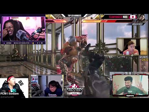 Reactions on Insane Choke Knee Vs Nobi TWT 2024 Global Finals Day LCQ #tekken8