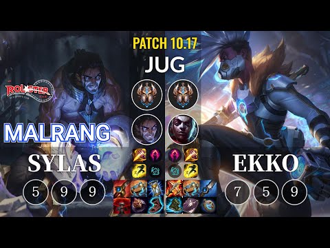 KT Malrang Sylas vs Ekko Jungle - KR Patch 10.17