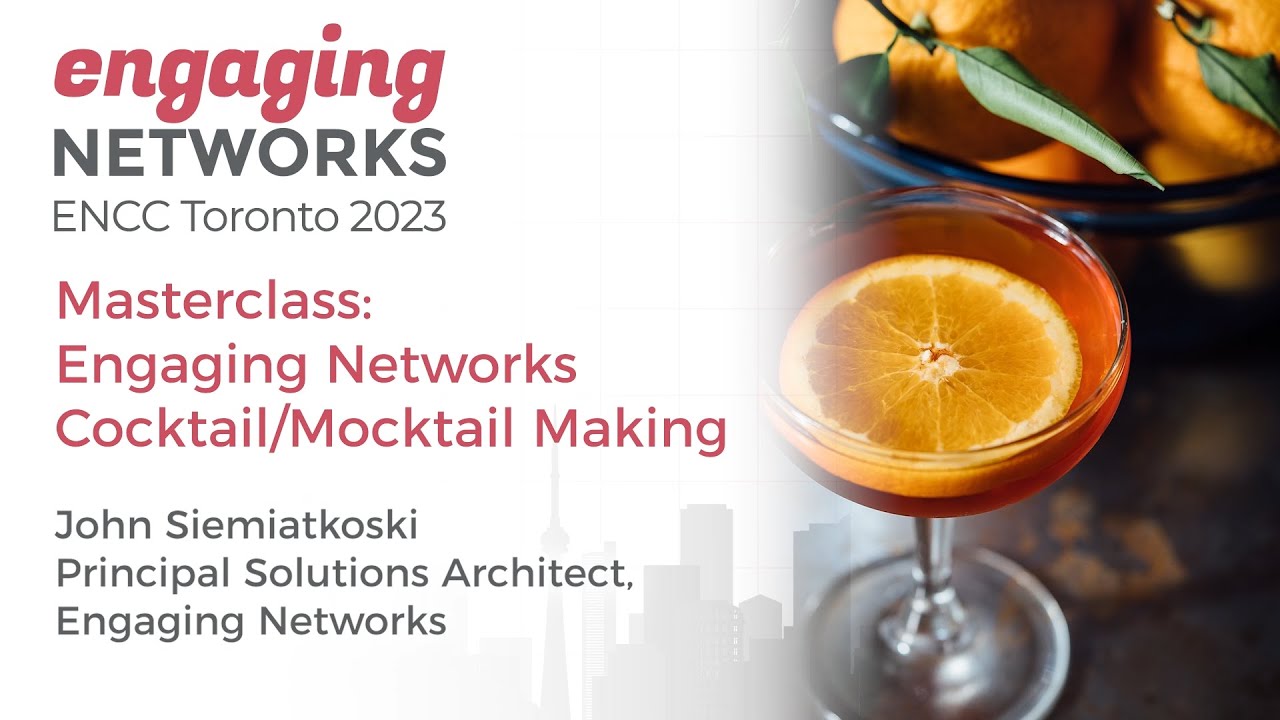 Fun Session: Engaging Networks cocktail / mocktail masterclass