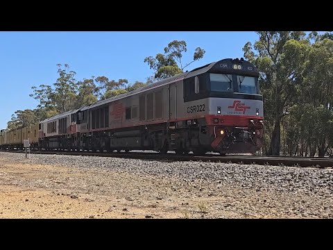 7922V SCT up "Dooen Express" (CSR022, CSR009), Dooen to Melbourne, 1215, 30/1/25, Deep Lead VIC