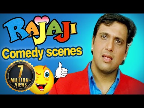 All comedy scenes of RAJAJI - Govinda, Raveena Tandon - Superhit Comedy Movie