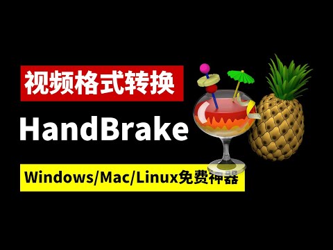 【视频格式转换】HandBrake大菠萝，Windows/Mac/Linux免费神器 | 比FFmpeg更易用，功能超越格式工厂、小丸工具箱 | 高清压缩、格式转换教学指南