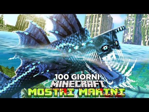Caccio il MOSTRO MARINO GIGANTE su MINECRAFT 100 giorni SOTT'ACQUA!