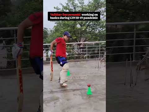 Vaibhav Suryavanshi working on basics during COVID-19 pandemic 🔥🏏 #cricket #cricketshorts