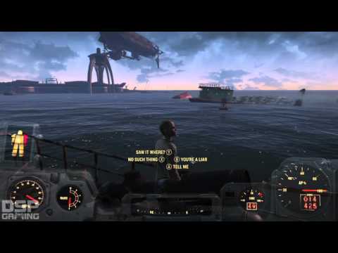 Fallout 4 playthrough pt164 - CHAOS!/Sea Monster Sighting??