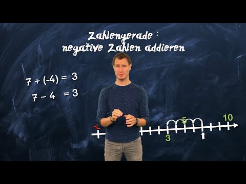 Rechnen mit negativen Zahlen - negative Zahlen addieren | Rationale Zahlen - einfach erklärt