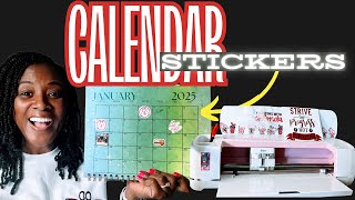 How to Make Print Then Cut Calendar Stickers with Cricut Maker: Step-by-Step #printtencut