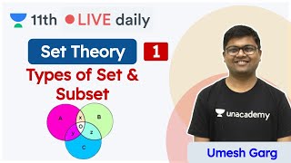 CBSE Class 11: Set Theory L- 1 | Type of Set | Subset | Maths | Unacademy Class 11 & 12 | Umesh Sir - UNACADEMY