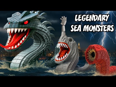 Ancient Prehistoric Sea Creatures Leviathan, Sea Hand Monster,.. Out of lego That You've never Known