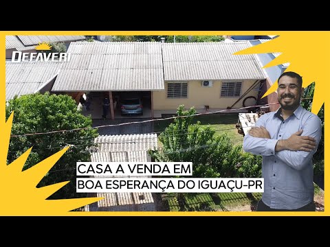 CASA GRANDE NA QUERIDA CIDADE DE BOA ESPERANÇA DO IGUAÇU - PARANÁ - REF 310