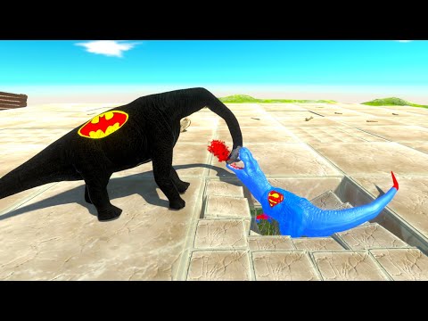 1 vs 1 BATTLE TOURNAMENT on UNSTABLE FLOOR - Animal Revolt Battle Simulator ARBS
