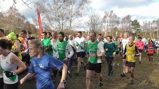 preview picture of video 'Windle Valley Runners - Cross Country League - Race 6, Lightwater, 19th January 2014'