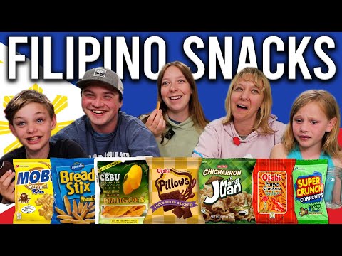 My American Family Tries Filipino Snacks for the First Time! 🇵🇭
