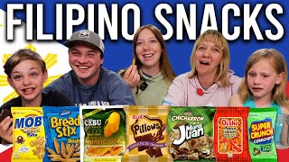 My American Family Tries Filipino Snacks for the First Time! 🇵🇭