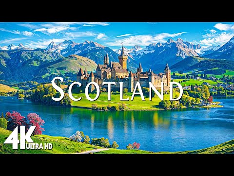 Scotland 4K Amazing Aerial Film - Calming Piano Music   Amazing Nature