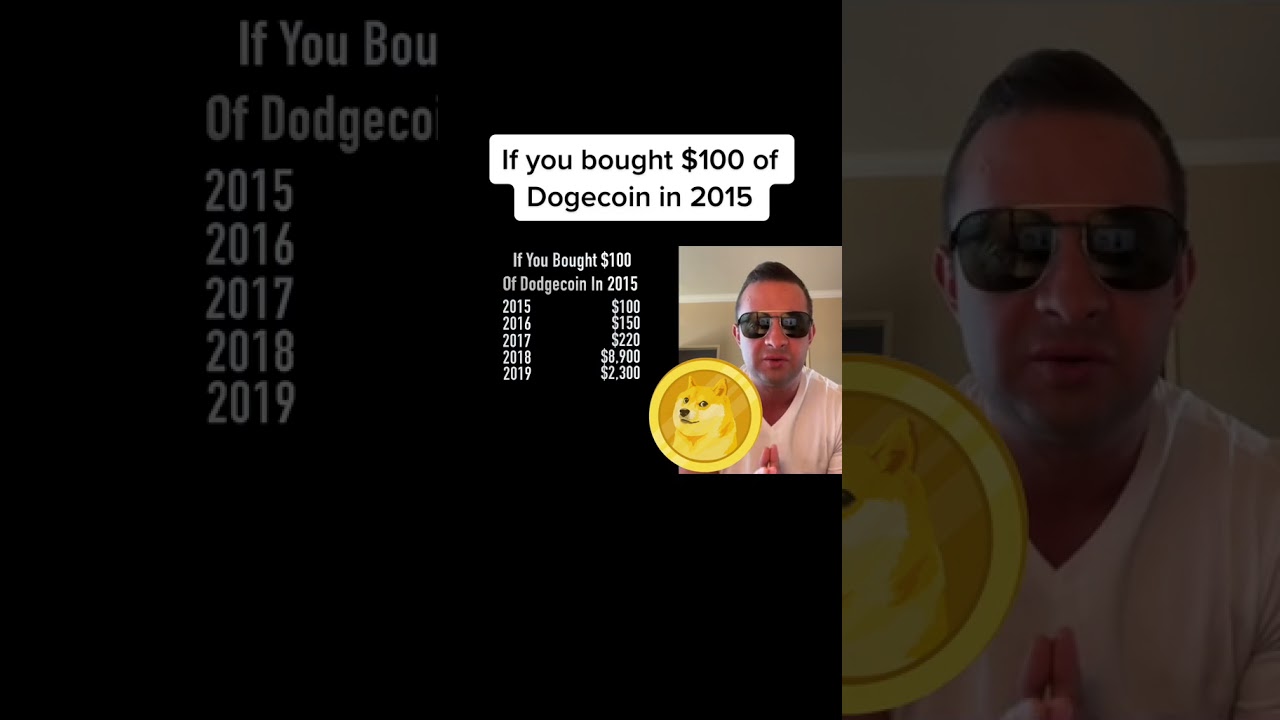If you bought $100 of Dogecoin in 2015 #youtubeshorts #shorts