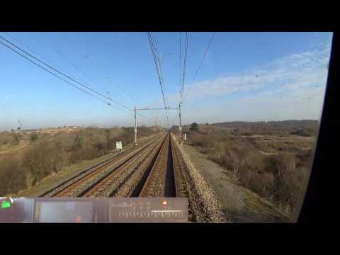 A train driver's view: Zandvoort aan Zee - Haarlem, DDM, 17-Jan-2017.