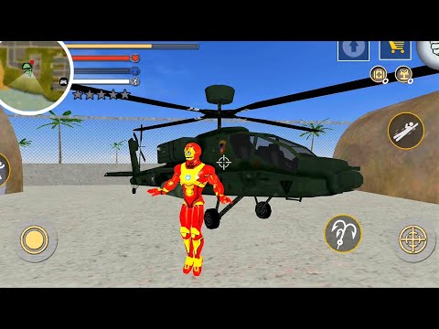 Iron Rope Hero Vice Town City Crime Simulator - New Game of Flying Iron man - Android Gameplay