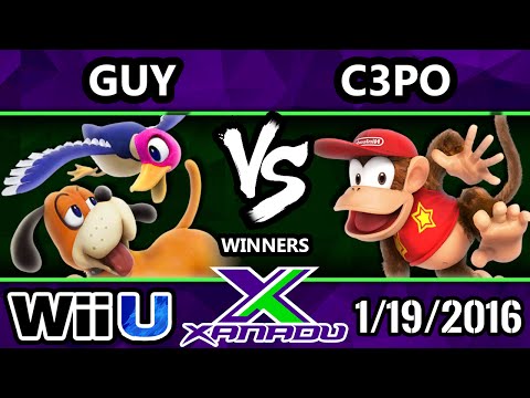 S@X 133 - Guy (Duck Hunt) Vs. TA | C3PO (Diddy Kong) SSB4 Tournament - Smash Wii U - Smash 4